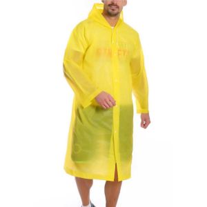 Unısex Meşem 8998 Kapüşonlu ve Çıtçıtlı Eva Yağmurluk Mor, Sarı, Pembe, Mavi - XL