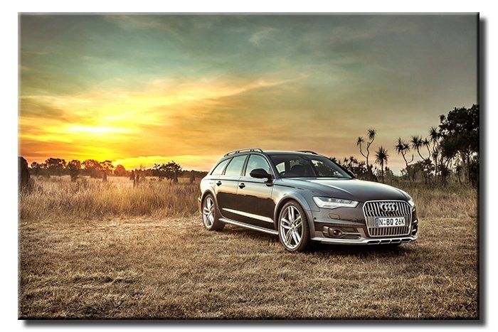 STATION WAGON AUDI 6 değişen ölçü ORİJİNAL KANVAS TABLO