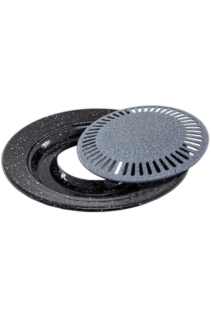 Taşhan Ocak Üstü Granit Izgara Grill Sulu Dumansız Izgara Tavası