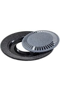 Taşhan Ocak Üstü Granit Izgara Grill Sulu Dumansız Izgara Tavası