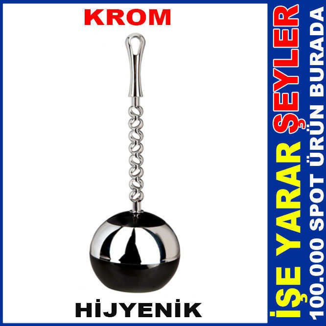 F110 FLORA WC TOMBUL KROM KLOZET FIRÇA TAKIMI