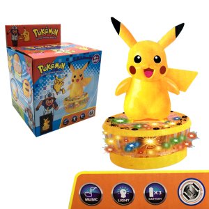 Pille Çalışan Hareketli Işıklı ve Müzikli Pokemon Pikachu Oyuncak