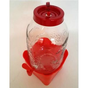 5 litre Altlıklı Musluklu cam damacana,musluklu çok amaçlı cam kavanoz alt kaideli ortaboy su sebili