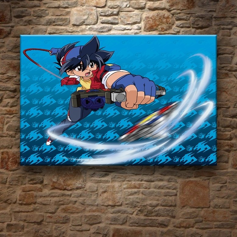 BEYBLADE TAKAO 7 değişen ölçü ORİJİNAL KANVAS TABLO