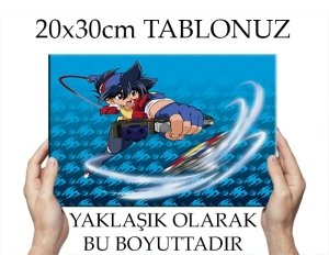 BEYBLADE TAKAO 7 değişen ölçü ORİJİNAL KANVAS TABLO