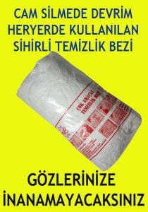 Çok Amaçlı Sihirli Temizlik Bezi Ultra Cam Silici  2 Paket içinde 4 Adet Micro Temizlik Bezi Beyaz