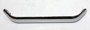 Delikler Arası 16cm Boyu 17,5cm  Çelik Gümüş Renginde Çekmece Kulpu Yamuk Şeklinde Desensiz Düz Kulp