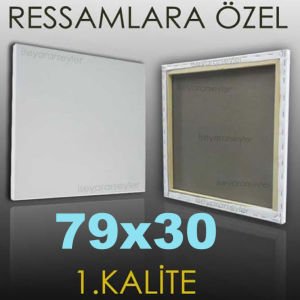 RESSAMLARA ÖZEL BOŞ RESİM TUVALİ HAZIRTUAL 79x30