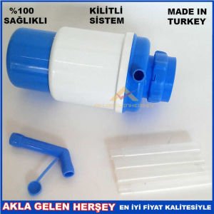 BASMALI SİSTEM EN GÜVENLİ DAMACANA SU POMPASI BASMALI PRATİK SİSTEM KİLİTLİ DAMACANA SU POMPASI