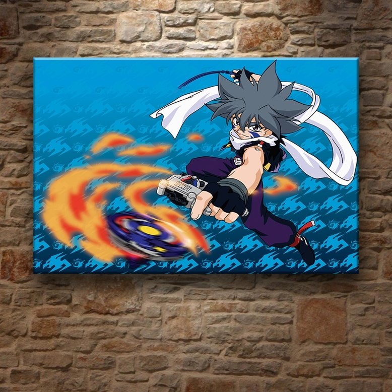 BEYBLADE KAI 7 değişen ölçü ORİJİNAL KANVAS TABLO