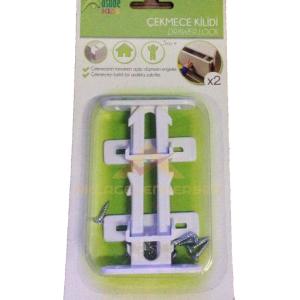 ÇOCUKLARIN ÇEKMECE AÇMASINI ÖNLEYİCİ EMNİYET MANDALI BEBEK GÜVENLİĞİ SÜRGÜLÜ KOMİDİN KİLİDİ -2