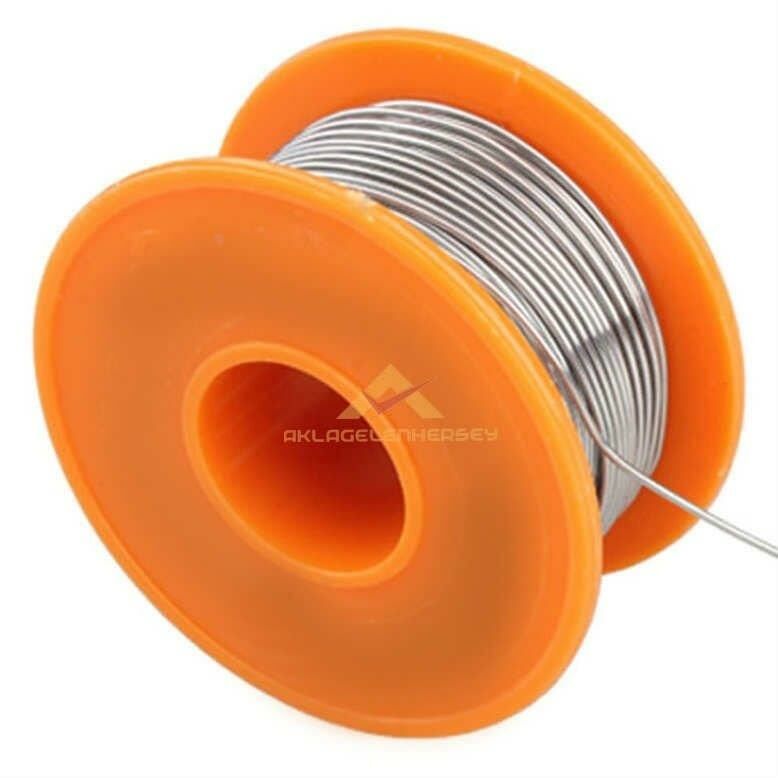 5m Pastalı lehim teli Ø1mm 30gr. kaliteli flux lehim teli 40/60