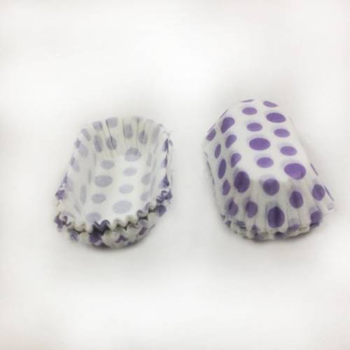 Ekler Kek Kapsülü Puantiyeli Isıya Dayanıklı Küçük Boy 90 adet