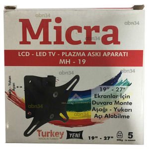 LED TV-LCD Televizyonlar 19''-27'' Ekranlar İçin TV Askı Aparatı Micra Mh-19 Tv Askı Aparatı abn34