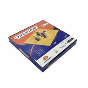 Quadru-play 16 Parça Ahşap Zeka Mantık ve Strateji Oyunu 5+ Yaş Quarto Oyunu