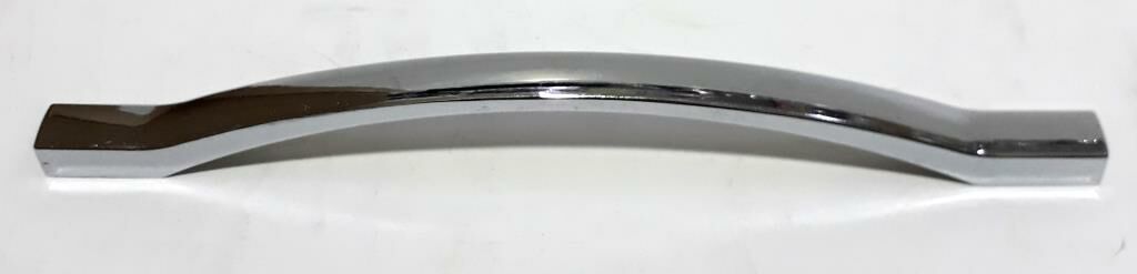 Delikler Arası 16-19cm Boyu 20cm  Çelik Gümüş Renginde Çekmece Kulpu İnce, Eğimli ve Desensiz