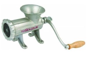Tuğra Çelik Kollu Et Kıyma Makinesi Pik Döküm Metal Gövde - Manuel ev için kıyma makinesi