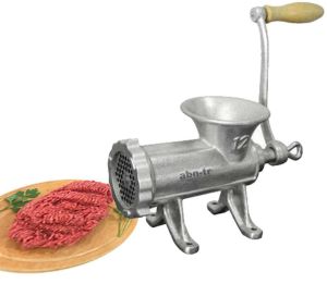 Tuğra Çelik Kollu Et Kıyma Makinesi Pik Döküm Metal Gövde - Manuel ev için kıyma makinesi