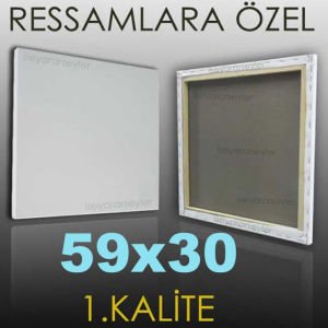 RESSAMLARA ÖZEL BOŞ RESİM TUVALİ HAZIRTUAL 59x30