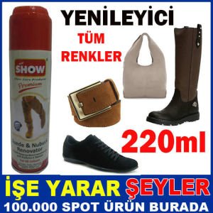 TÜM RENKLER SÜET-NUBUK DERİ YENİLEYEN SPREY BOYA -2