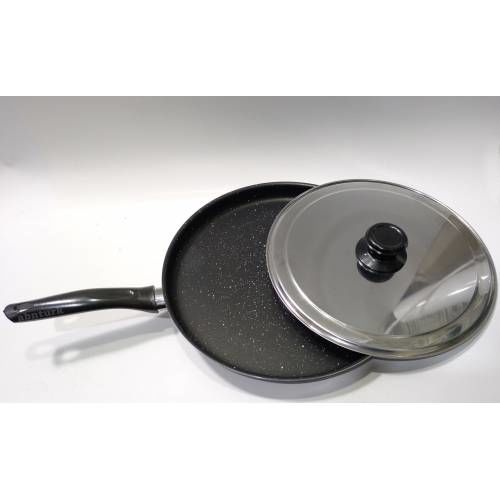 Çelik Kapaklı Hamsi Tavası 29cm Granit Balık Tavası Yanmaz Yapışmaz, Çizilmez 3 Kat Greblon Kaplıdır