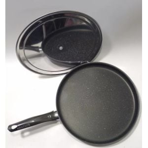 Çelik Kapaklı Hamsi Tavası 29cm Granit Balık Tavası Yanmaz Yapışmaz, Çizilmez 3 Kat Greblon Kaplıdır