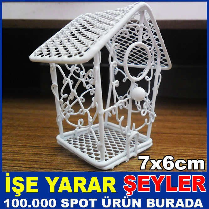 EV KAFES MODEL METAL TEL ÖRGÜLÜ NİKAH ŞEKERLİĞİ