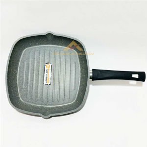 İÇ YÜZEYİ ÖZEL KANALLI DÖKÜM ALUMİNYUM GRANİT KAPLAMA IZGARA TAVASI