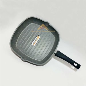 İÇ YÜZEYİ ÖZEL KANALLI DÖKÜM ALUMİNYUM GRANİT KAPLAMA IZGARA TAVASI