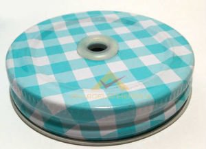 METAL KAPAK PİPETLİ CAM KAVANOZ İÇECEK KUPASI MV