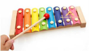 Orjinal ksilofon Çocuklar ve Büyükler İçin Eğitici Öğretici 8 Notalı Ahşap Ksilofon Vurmalı Çalgı