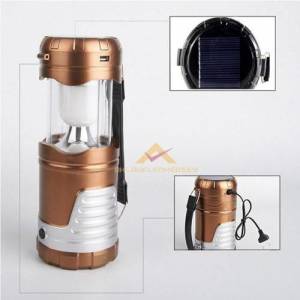 Şarjlı Ve Solar Güneş Enerjili Işıldak+Fener Çok Fonksiyonlu Katlanır Model 1w Fener+6 Led Işıldak