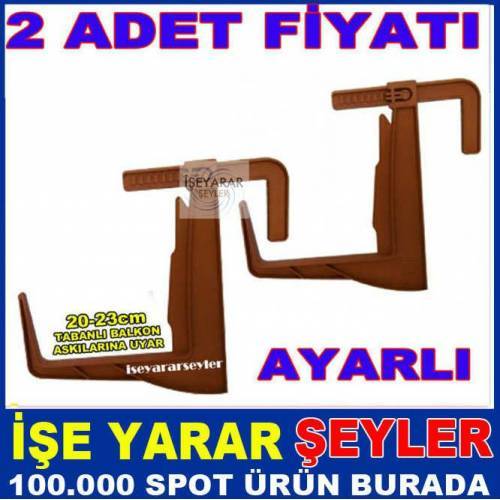 Ayarlı Dikdörtgen Saksı Ayağı 2 adet Balkon Saksıları için Askısı Ayarlanabilir Saksı Askılığı Seti