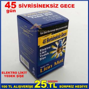 LİON SİVRİSİNEK KOVUCU ELEKTRO LİKİT YEDEK ŞİŞE