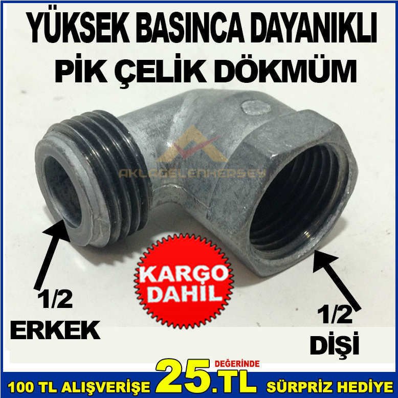 LPG TÜPGAZLI OCAKLARI DOĞALGAZA DÖNÜŞTÜREN APARAT DİŞİ 1/2-ERKEK,1/2 GAZ GİRİŞ APARATI -2