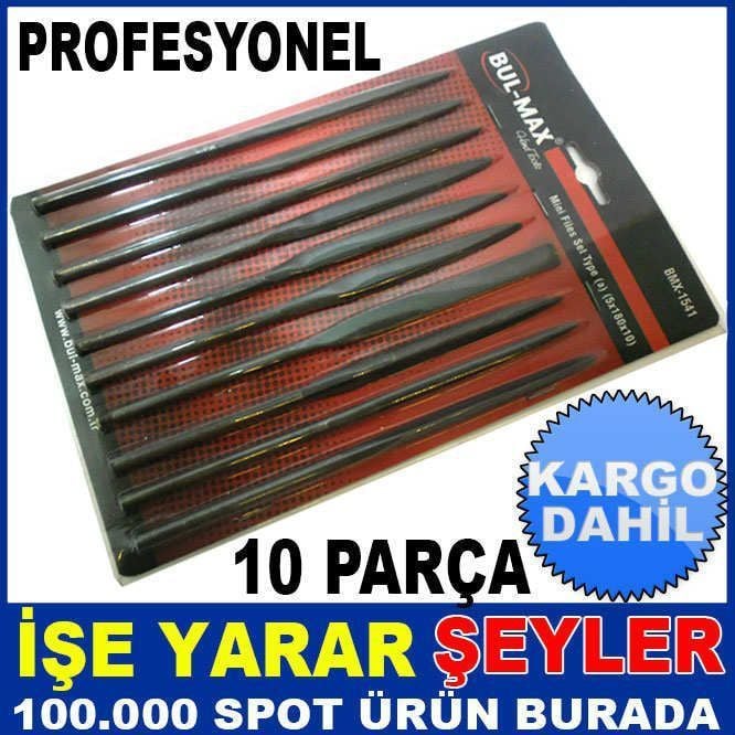 10 PARÇA ÖZEL ÇELİK PROFESYONEL EĞE BIÇAK SETİ