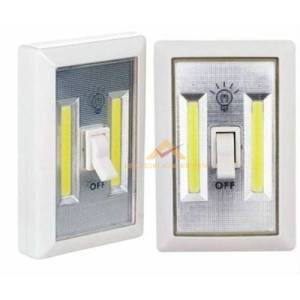 Heryere Kolayca Monte Edilebilen Aç Kapa Anahtarlı Kablosuz Lamba 2watt Cob Led Güçlü Işıldak Fener