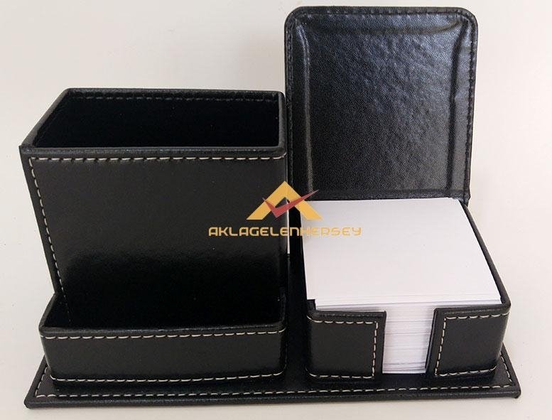 3'lü BİRLEŞİK DERİ MASAÜSTÜ OFİS SETİ