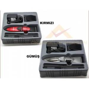 Islak Kuru Tıraş Yapan Yıkanabilir Kesme Uzunluğu Ayarlı Profesyonel Şarjlı Saç Sakal Tıraş Makinesi