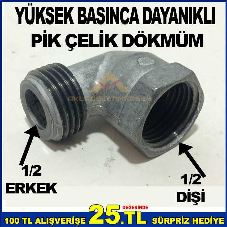 LPG TÜPGAZLI OCAKLARI DOĞALGAZA DÖNÜŞTÜREN APARAT DİŞİ 1/2-ERKEK,1/2 GAZ GİRİŞ APARATI -2