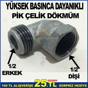 LPG TÜPGAZLI OCAKLARI DOĞALGAZA DÖNÜŞTÜREN APARAT DİŞİ 1/2-ERKEK,1/2 GAZ GİRİŞ APARATI -2
