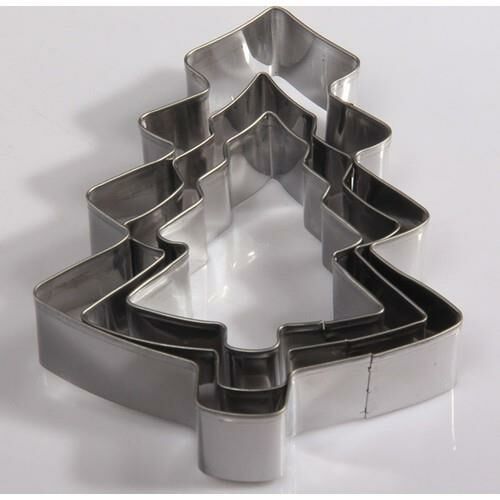 PASLANMAZ METAL KURABİYE KALIBI ÇAM AĞACI FİGÜRLÜ 3 FARKLI BOY