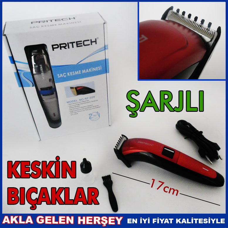 PRİTECH 2in1 ŞARJLI SAÇ SAKAL TRAŞ MAKİNESİ