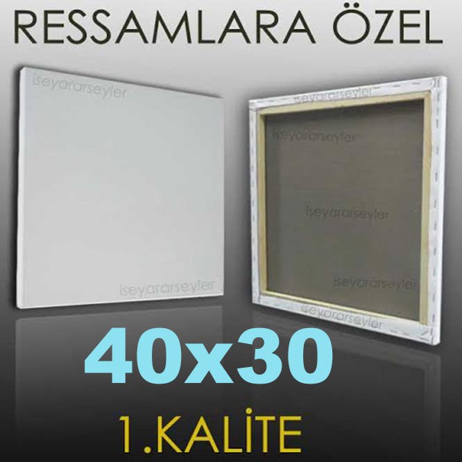 RESSAMLARA ÖZEL BOŞ RESİM TUVALİ HAZIRTUAL 40x30