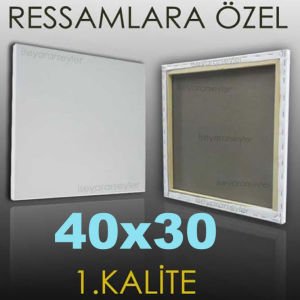 RESSAMLARA ÖZEL BOŞ RESİM TUVALİ HAZIRTUAL 40x30