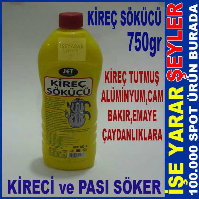 TÜM İNATÇI KİREÇLERE, PASLARA KİREÇ SÖKÜCÜ 750gr