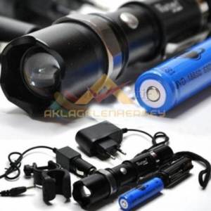 Bisiklet İçin Metal Gövde Şarj Edilebilir Fener