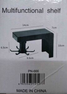 Multifonksiyonel Shelf Çok Fonksiyonlu Döner Askılık Plastik D-6