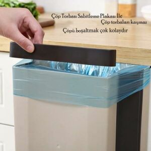 Portatif Katlanabilir Askılı Sihirli  Çöp Kutusu
