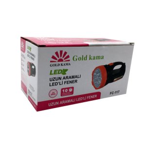 Uzun Aramalı 5W Ledli Şarjlı Fener 3000 Metreye Kadar Güçlü Parlak Işık 2 Modlu FC-117